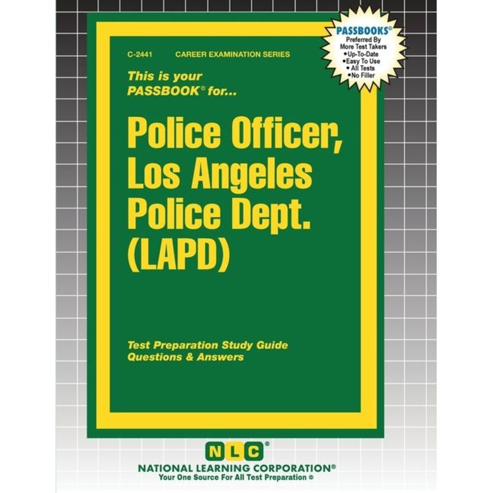 Police Officer, Los Angeles Police Dept. (LAPD) -- Passbooks